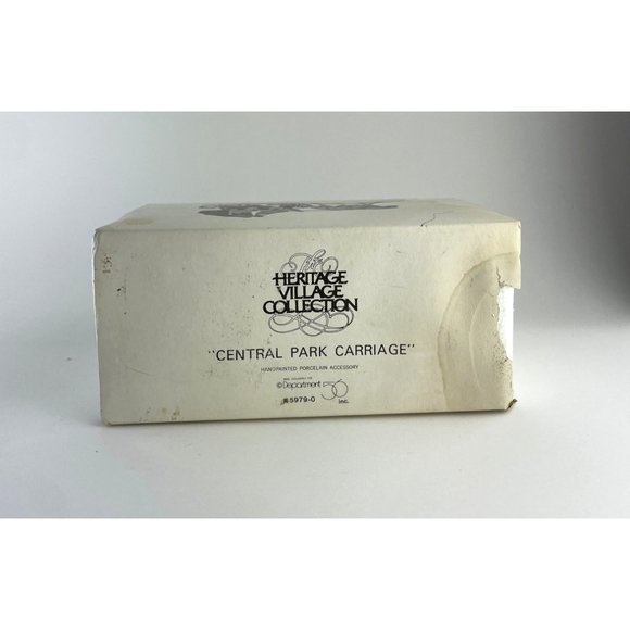 Christmas - DEPT. 56 - CENTRAL PARK CARRIAGE - Original Box - Picture 7 of 8